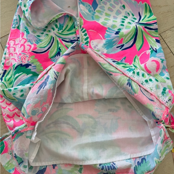 EUC Sz 10 Girls Little Lilly Classic Shift Dress tropical🦩 Lilly Pulitzer - Picture 5 of 7